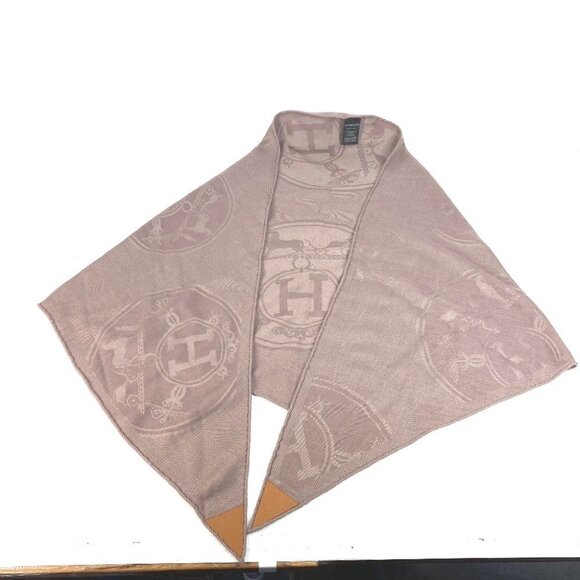 HERMES Pink Diamond Silk Scarf - Picture 1 of 8